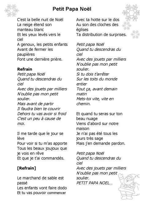 chanson de noel tes yeux se voilent