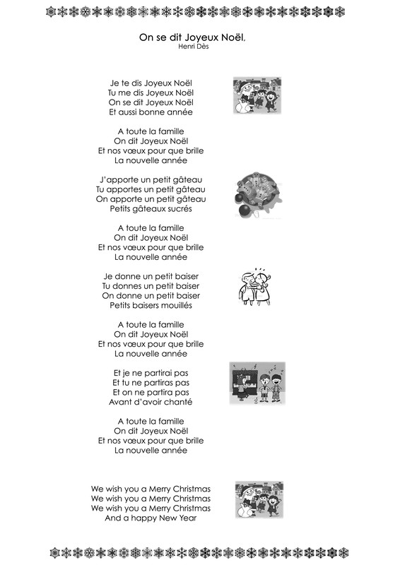 chant de noel joyeux noel