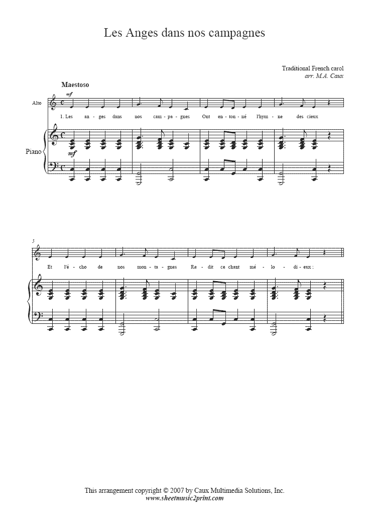 musique de noel les anges dans nos campagnes