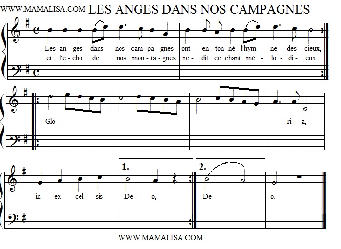 musique de noel les anges dans nos campagnes